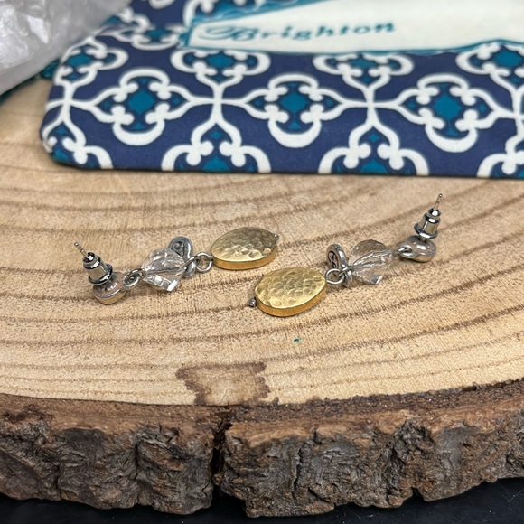 Brighton Gold and Silver Charm Drop Dangle Earrings - Picture 5 of 6